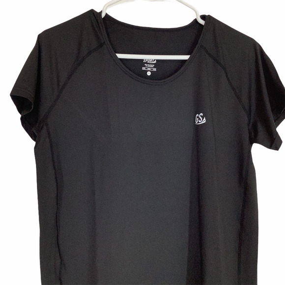 Good Sport Solid Black Short Sleeve T-Shirt XXXL - Picture 3 of 5